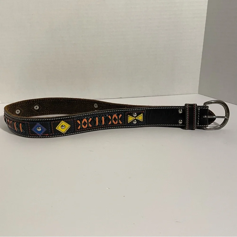 Gap leather belt